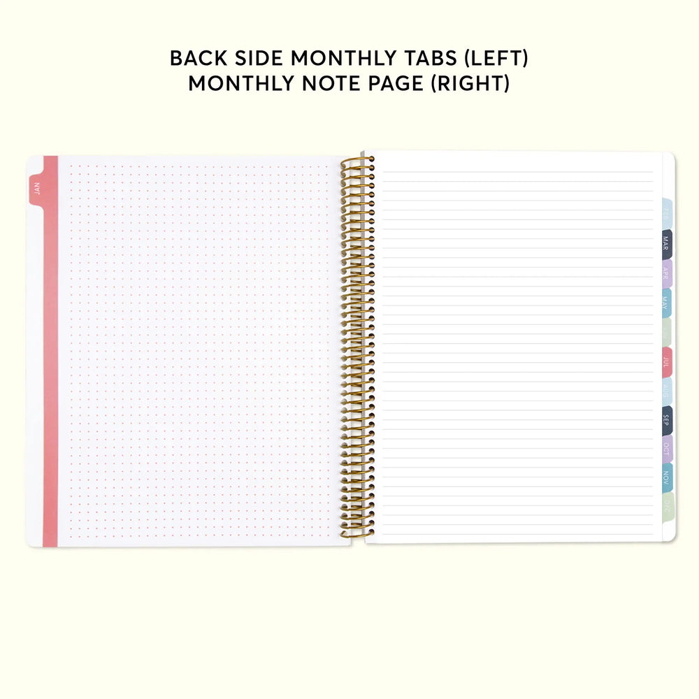 a note book with a spiral bound page