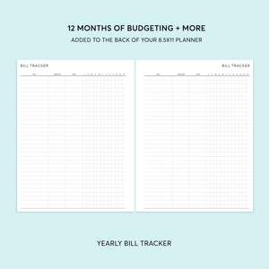 
                  
                    Budget Planning Section - for 8.5x11 Planners
                  
                