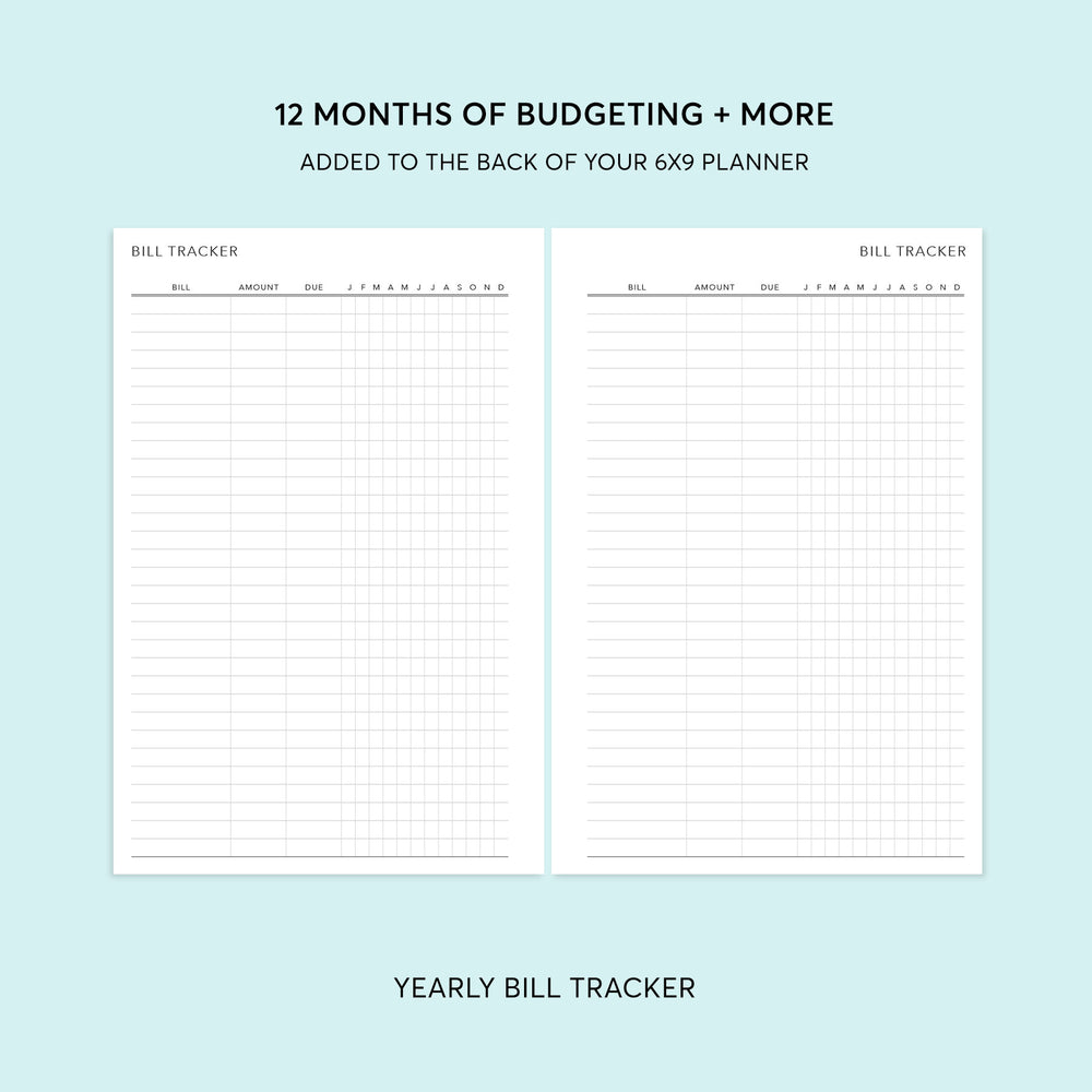 
                  
                    Budget Planning Section - for 6x9 planners
                  
                