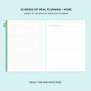 
                  
                    Meal Planning Section - for 8.5x11 Planners
                  
                