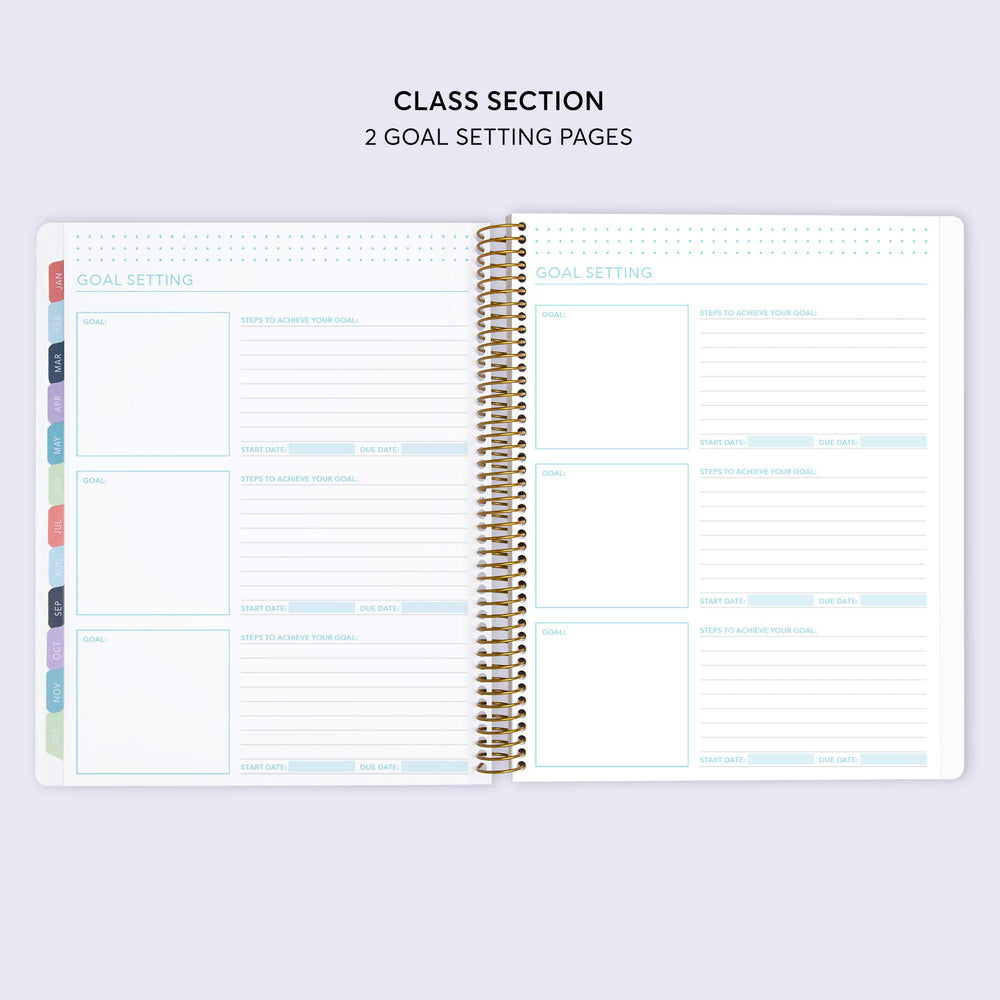 8.5x11 Student Planner - Abstract Florals Multicolor