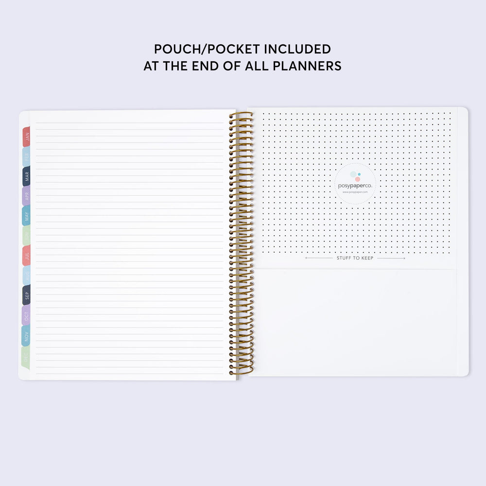 8.5x11 Student Planner - Abstract Florals Multicolor