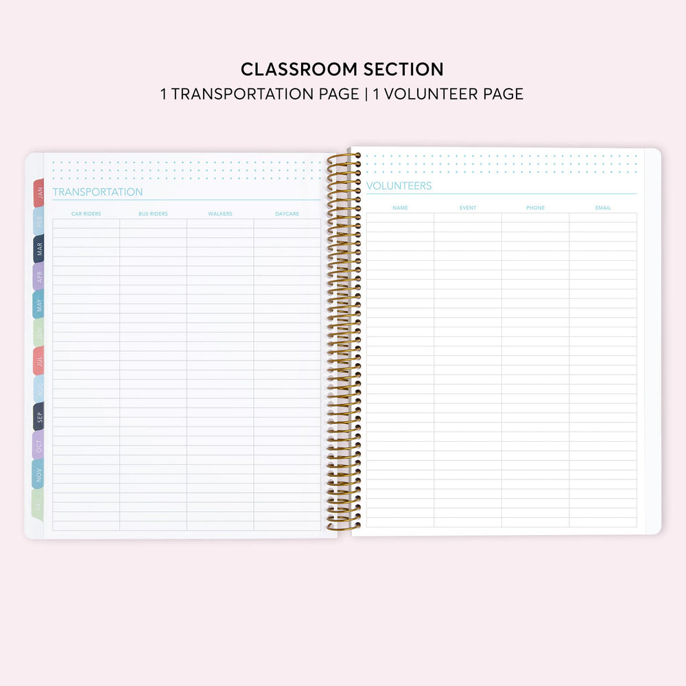 
                  
                    8.5x11 Teacher Planner - Abstract Florals Green Multicolor
                  
                