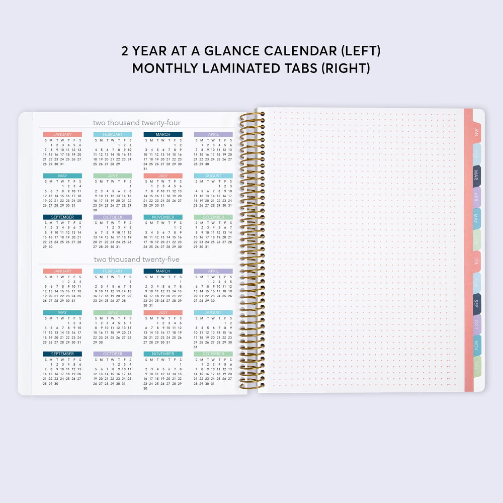 8.5x11 Student Planner - Flirty Florals Blush