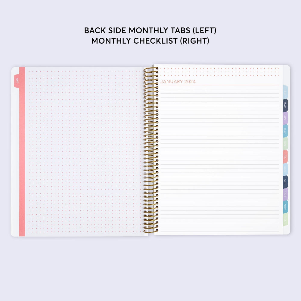 8.5x11 Student Planner - Blue Color Block