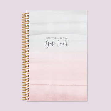 6x9 Gratitude Journal - Blush Gray Watercolor Gradient