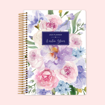 6x9 Weekly Planner - Flirty Florals Mauve