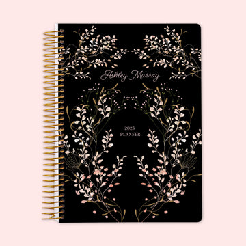 6x9 Weekly Planner - Flower Frame Pink