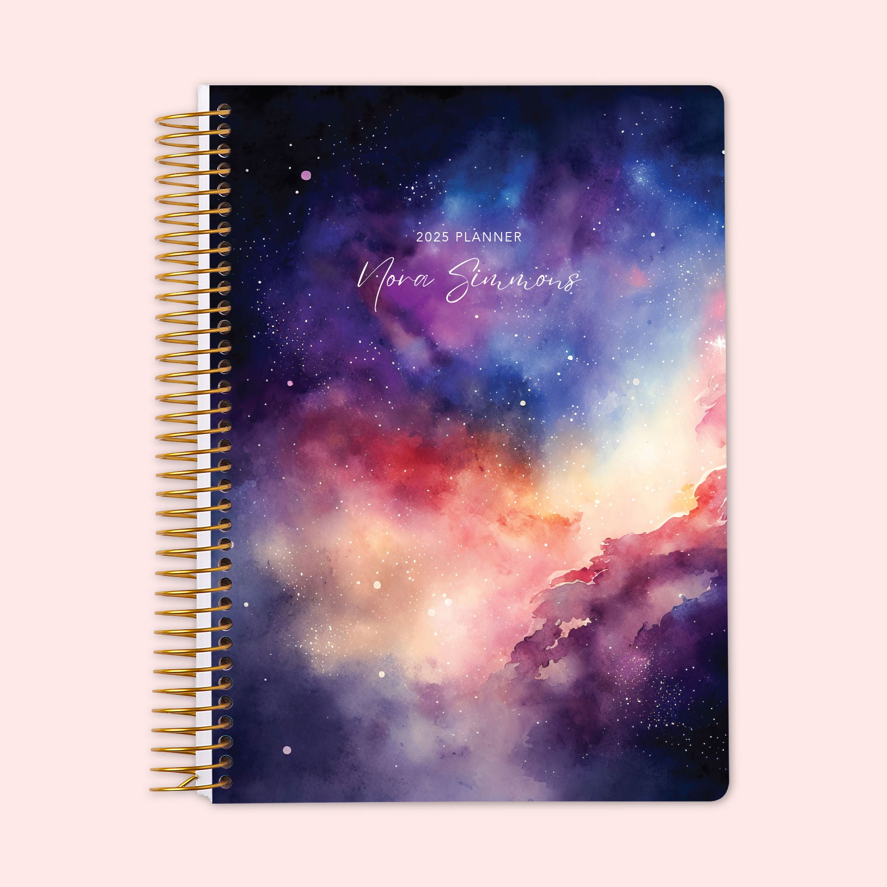 6x9 Weekly Planner – Space Galaxy Colourful Design