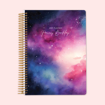 6x9 Weekly Planner - Space Galaxy Pink Blue