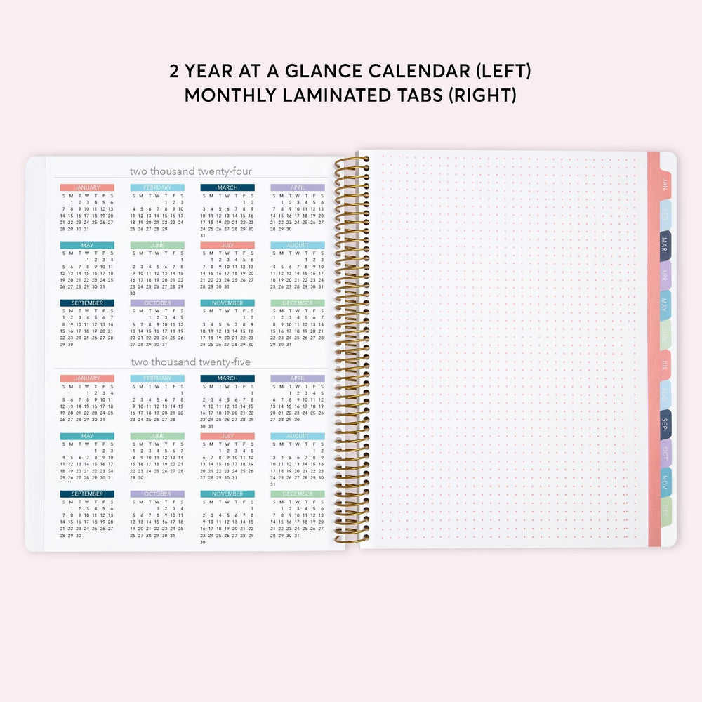 8.5x11 Teacher Planner - Flirty Florals Blush