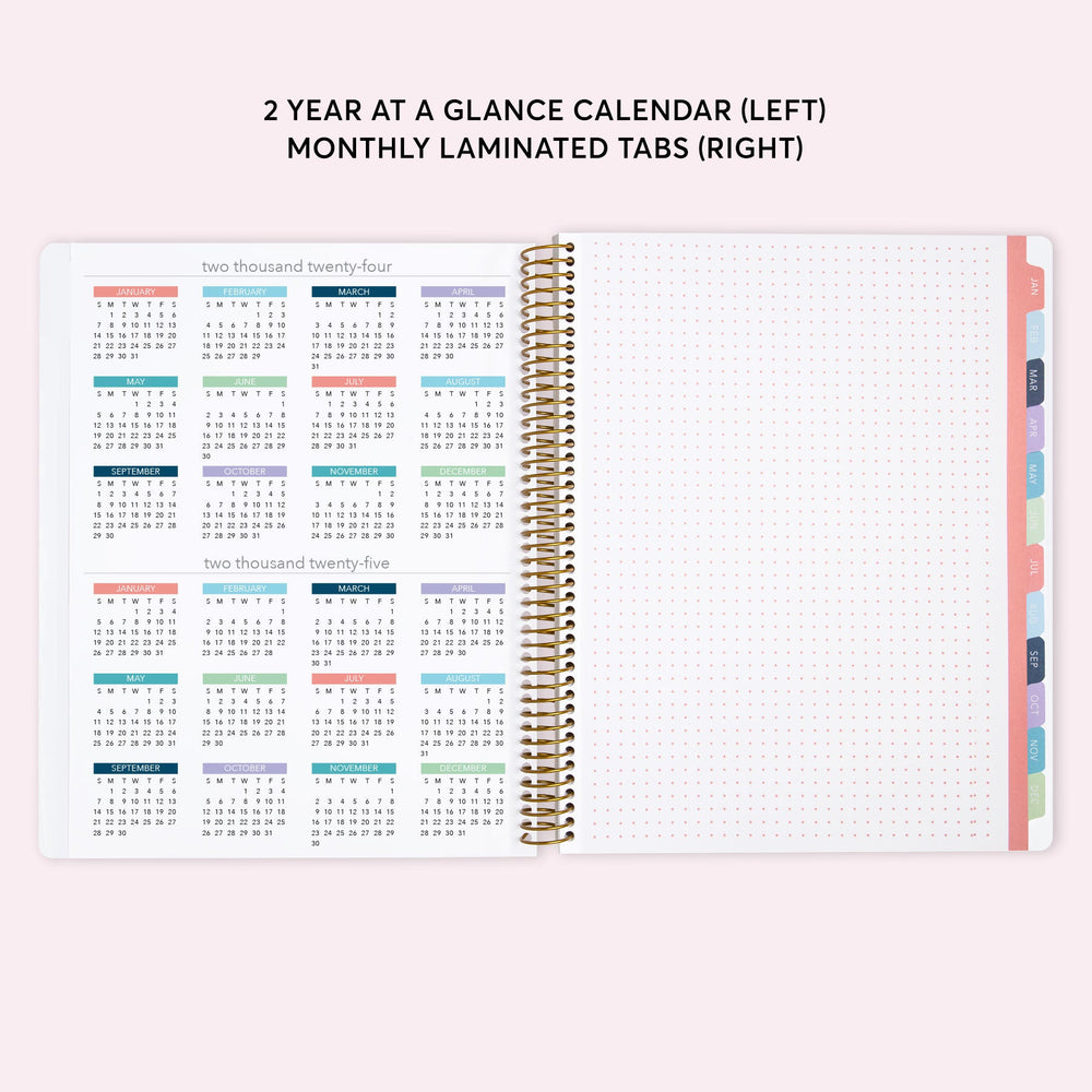 8.5x11 Teacher Planner - Flirty Florals Blush