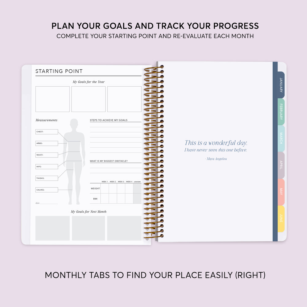 Self Care Planner - Abstract Florals Multicolor