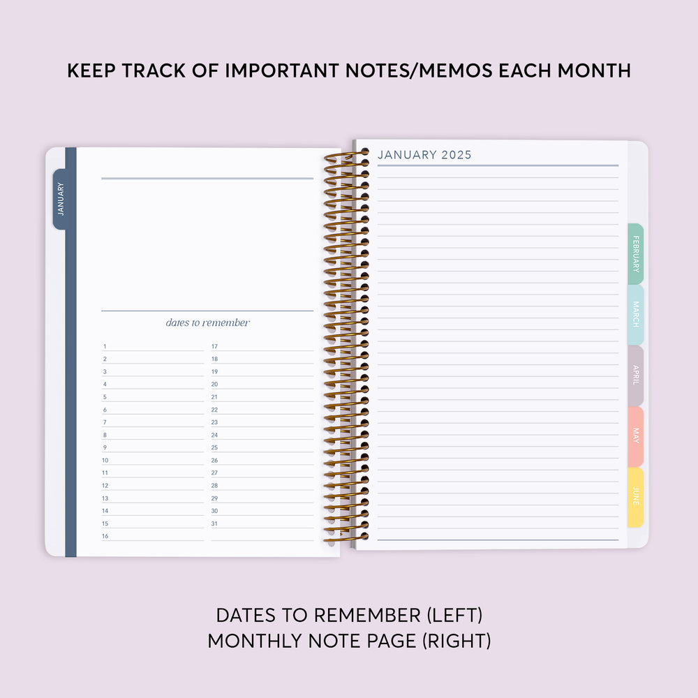 Self Care Planner - Abstract Florals Multicolor