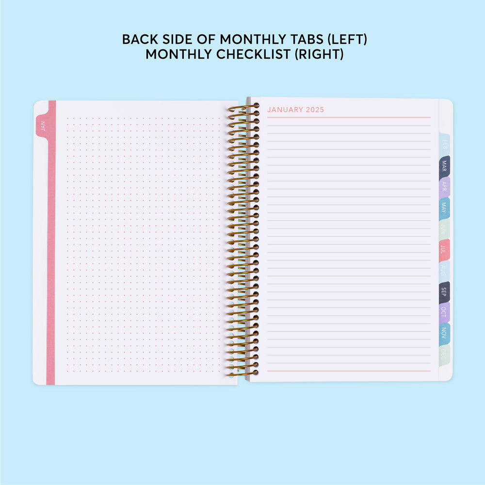 6x9 Fitness Planner - Black White Color Block