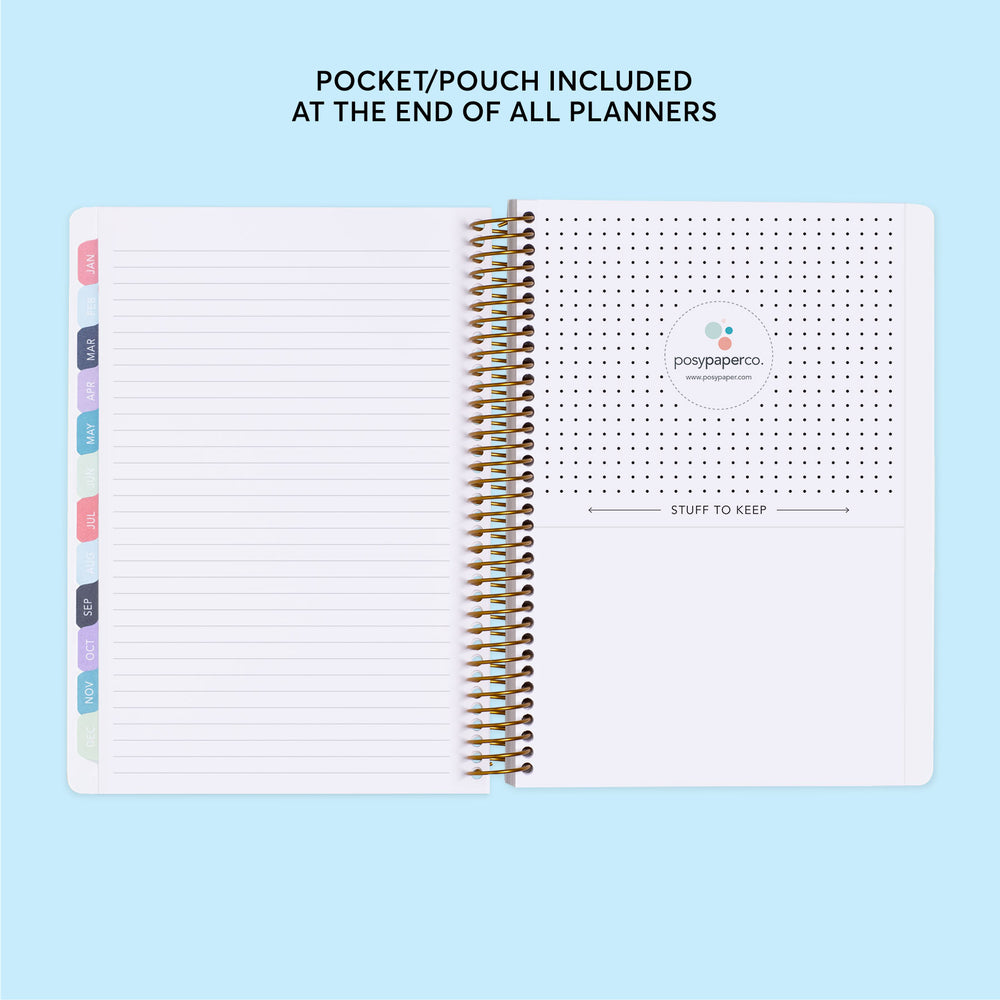 6x9 Fitness Planner - Black White Color Block