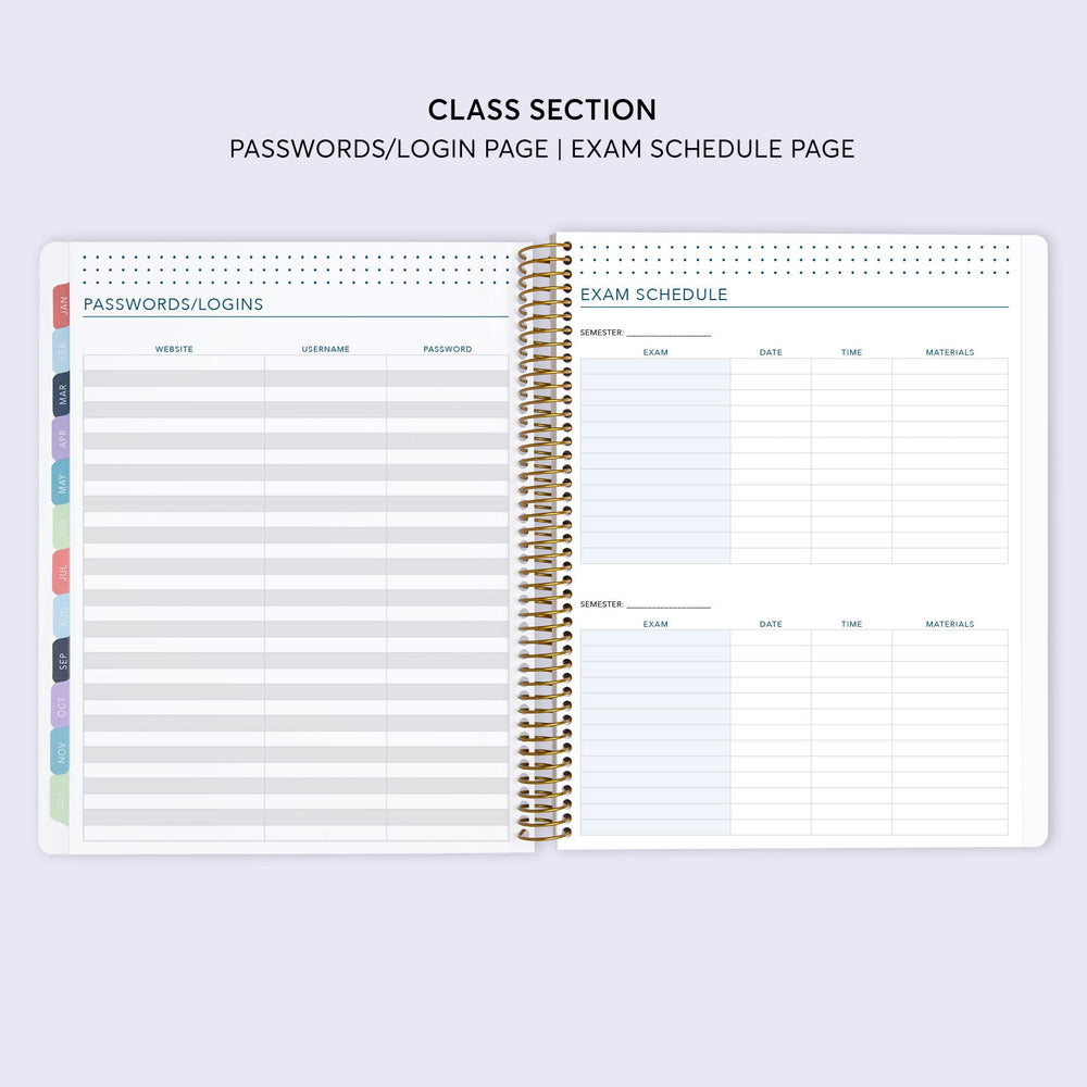 
                  
                    8.5x11 Student Planner - Abstract Florals Green Multicolor
                  
                