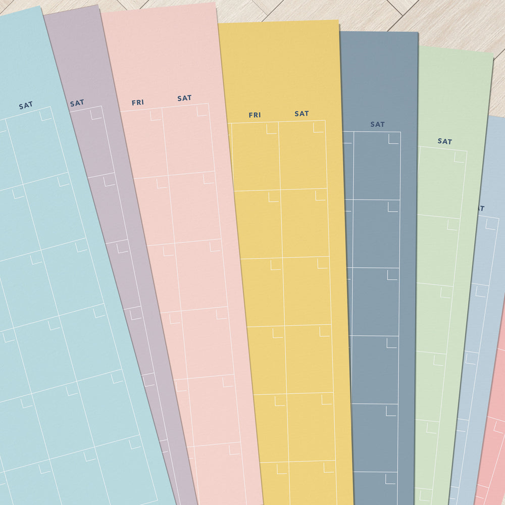 Large Undated Wall Calendar - Minimal Color