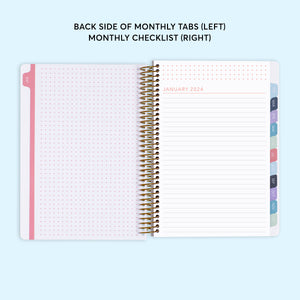 
                  
                    6x9 Monthly Planner - Pink Purple Flowing Ink
                  
                