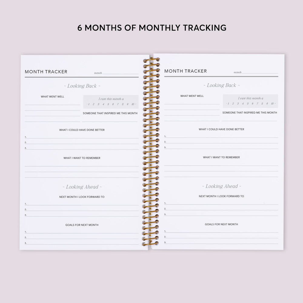 6x9 Gratitude Journal - Aqua Gold Abstract Ink