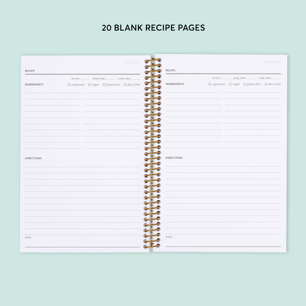 6x9 Meal Planner - Field Flowers Blue