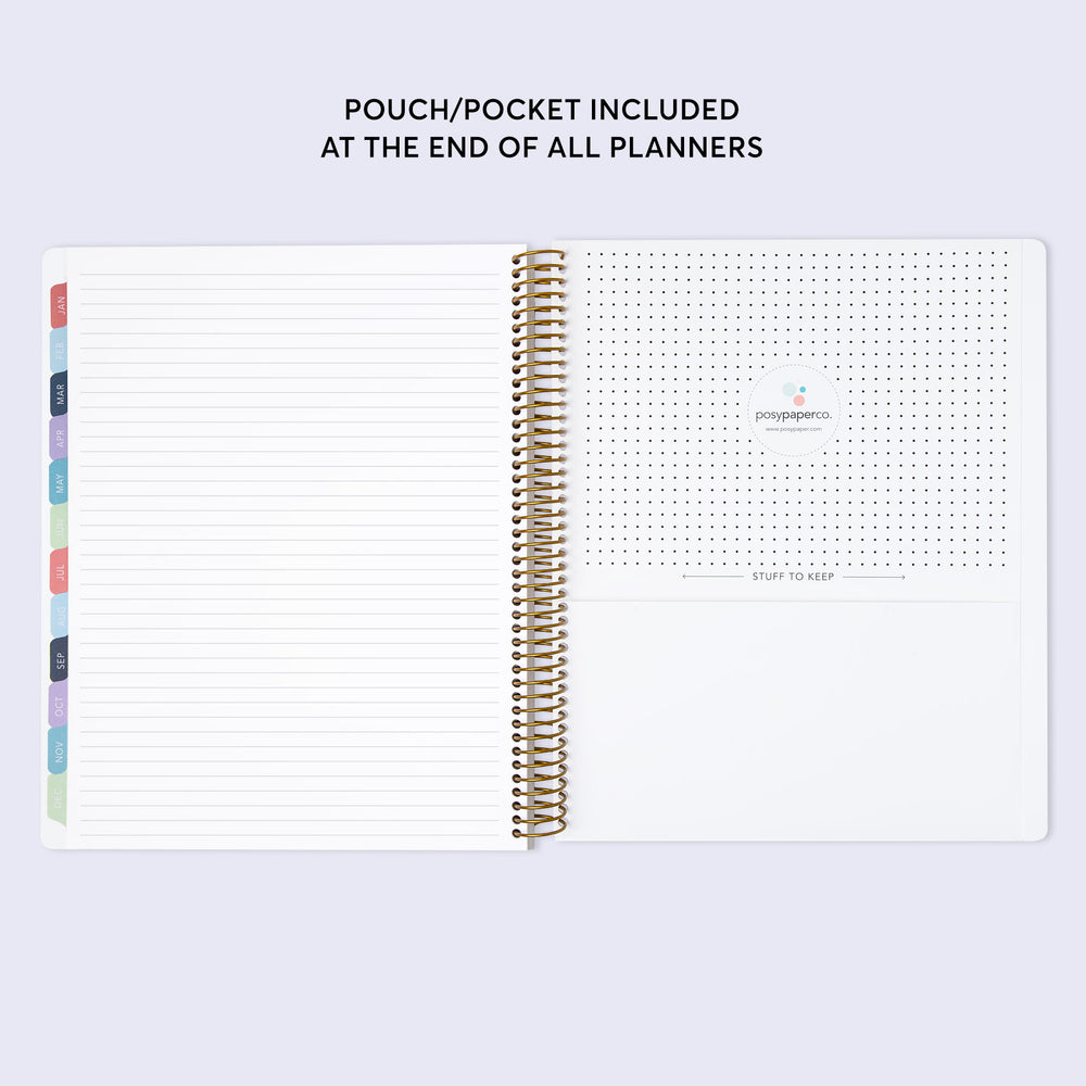 8.5x11 Student Planner - Blue Color Block