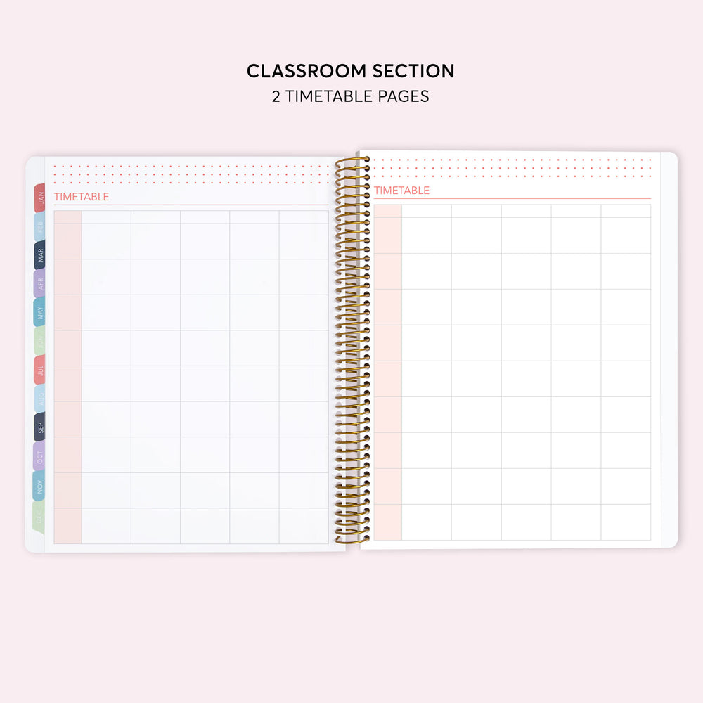 8.5x11 Teacher Planner - Neutral Watercolor Gradient