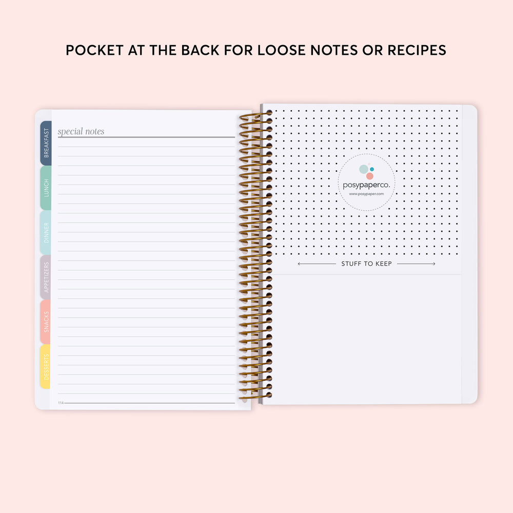 Personalized Recipe Book - Neutral Watercolor Gradient