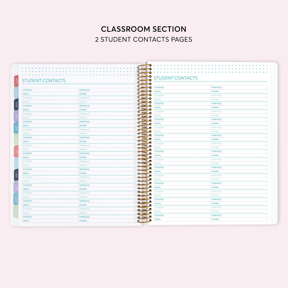 8.5x11 Teacher Planner - Neutral Watercolor Gradient