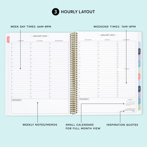 
                  
                    8.5x11 Weekly Planner - Blush Gold Tropical
                  
                