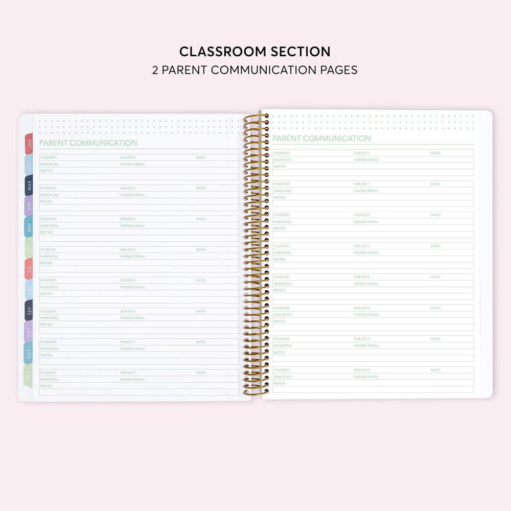 8.5x11 Teacher Planner - Neutral Watercolor Gradient