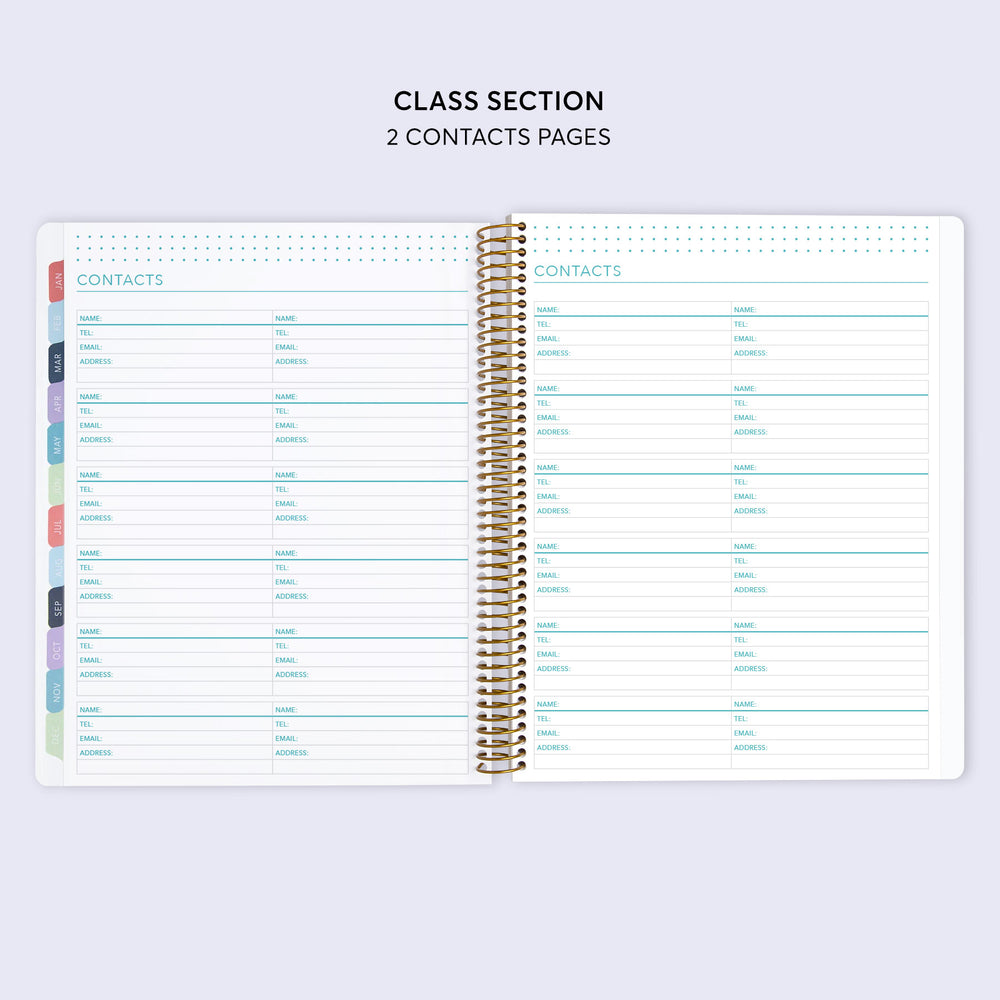 
                  
                    8.5x11 Student Planner - Aqua Gold Abstract Ink
                  
                