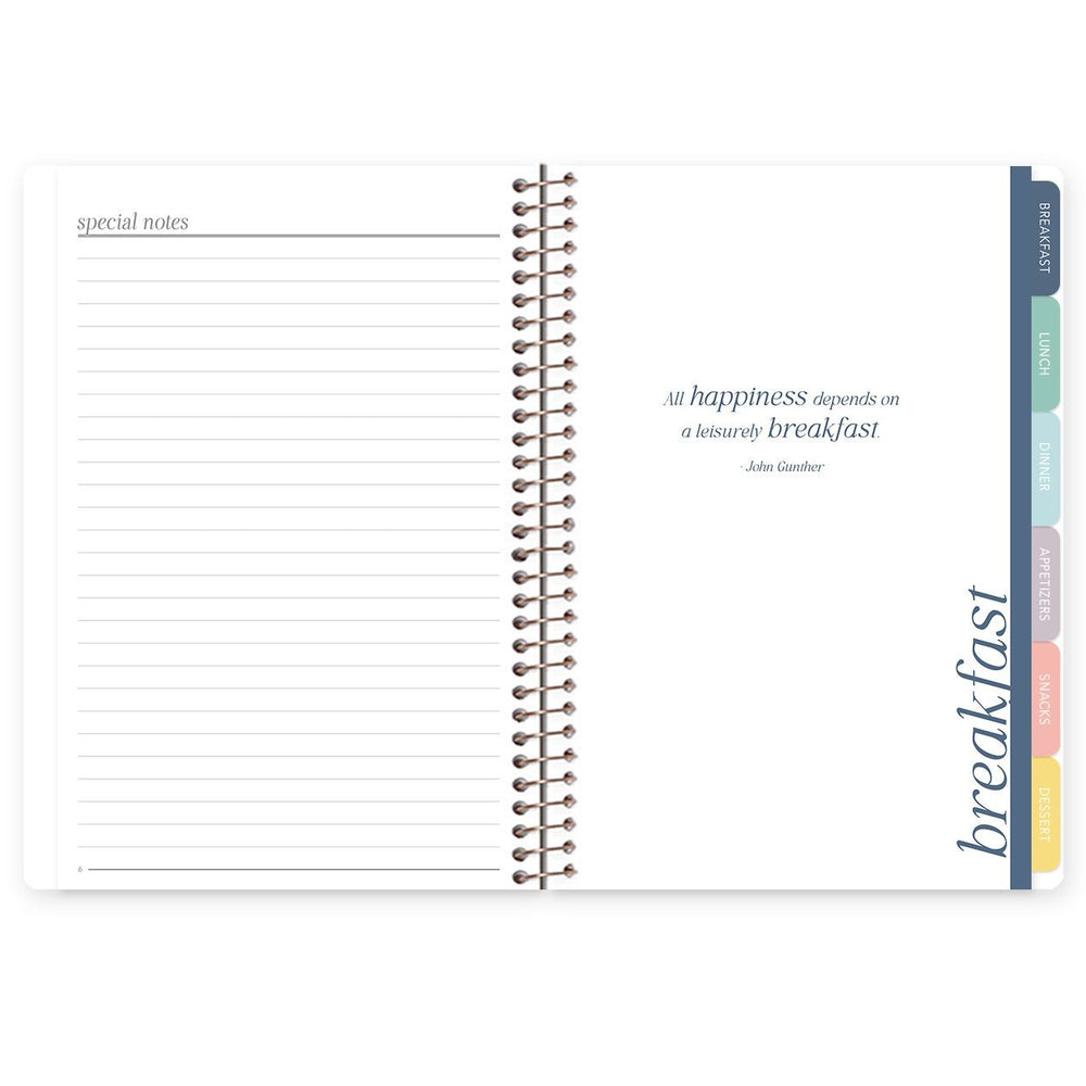 Personalized Recipe Book - Flirty Florals Blush