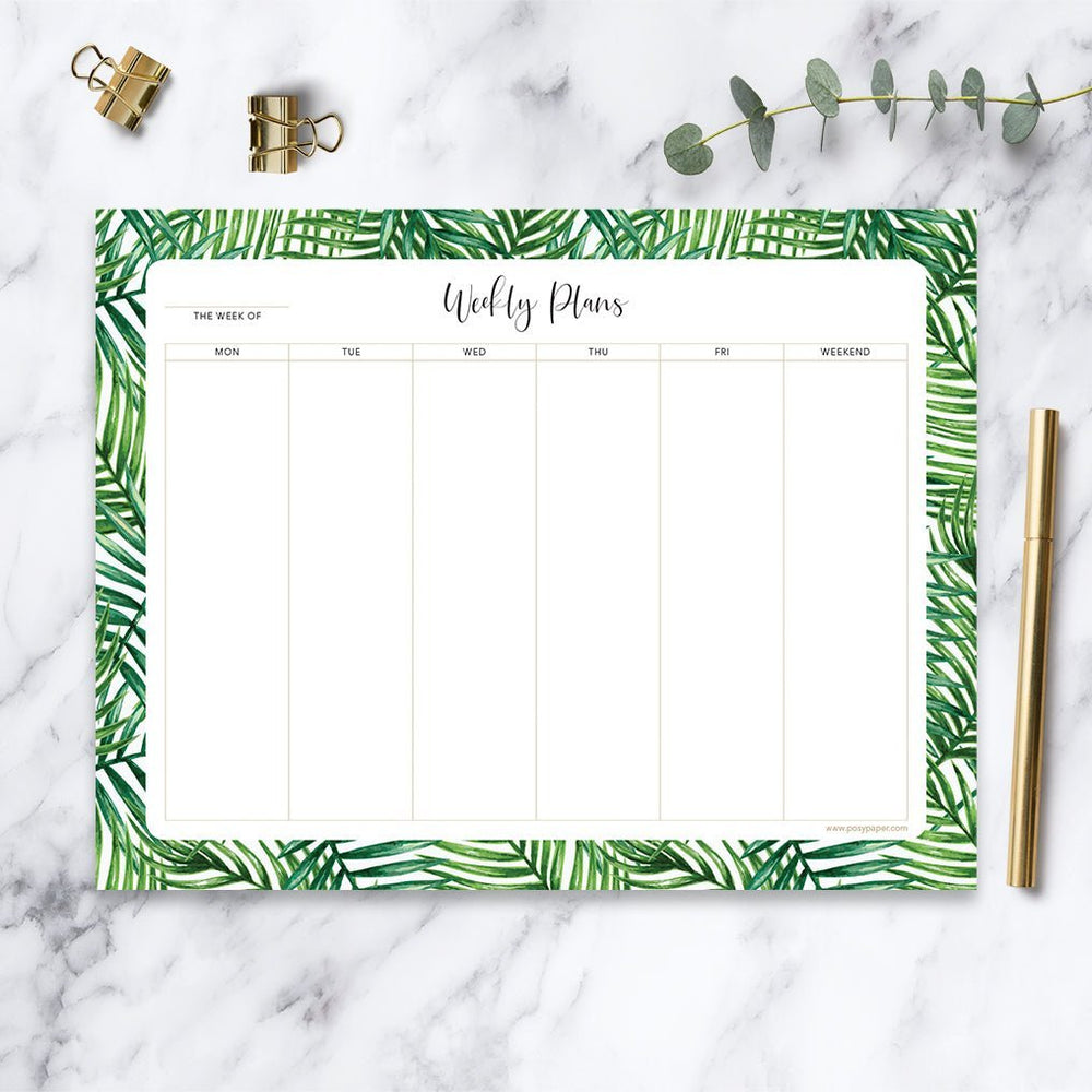 Weekly Notepad - Tropical