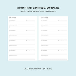 
                  
                    GRATITUDE SECTION for 6x9 planners - for 6x9 planners
                  
                