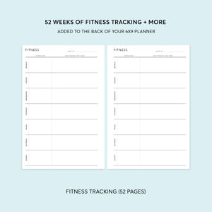 
                  
                    Fitness Planning Section - for 6x9 planners
                  
                