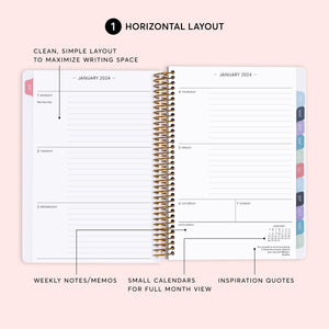 
                  
                    6x9 Weekly Planner - Black White Color Block
                  
                