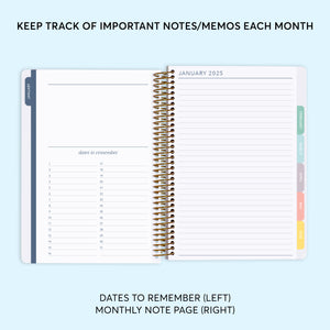 
                  
                    a planner with a notepad on top of it
                  
                