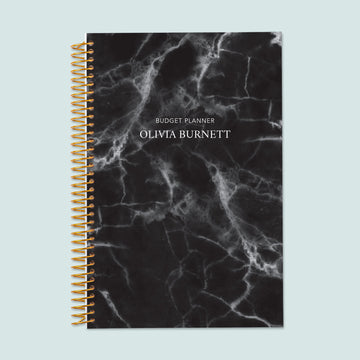 6x9 Budget Planner - Black Marble