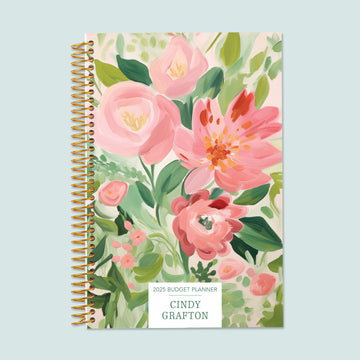 6x9 Budget Planner - Blossom Dreams Pink Green
