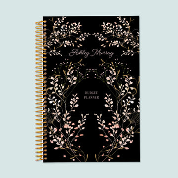 6x9 Budget Planner - Flower Frame Pink