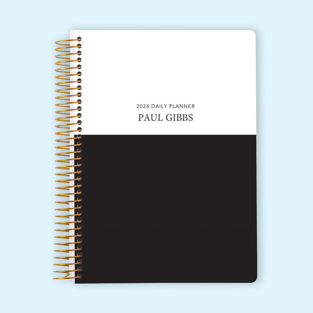 
                  
                    6x9 Daily Planner - Black White Color Block
                  
                
