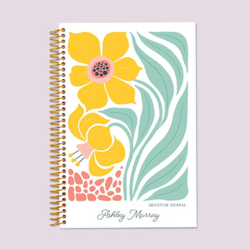 6x9 Gratitude Journal - Artful Flowers Daffodil
