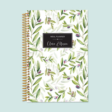 6x9 Meal Planner - Olive Branches