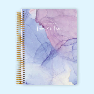 
                  
                    6x9 Monthly Planner - Blue Purple Flowing Ink
                  
                
