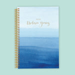 6x9 Notebook/Journal - Blue Watercolor Ombré