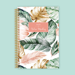 
                  
                    6x9 Notebook/Journal - Blush Gold Tropical
                  
                