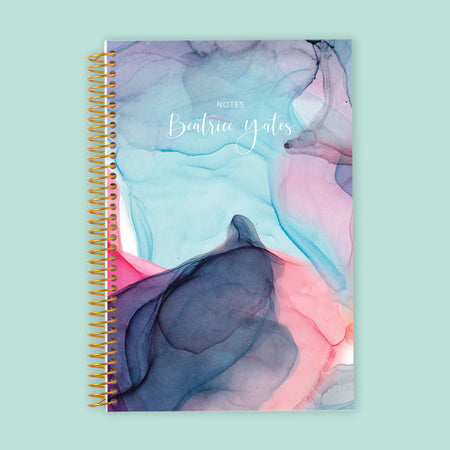 6x9 Notebook/Journal - Multicolor Flowing Ink