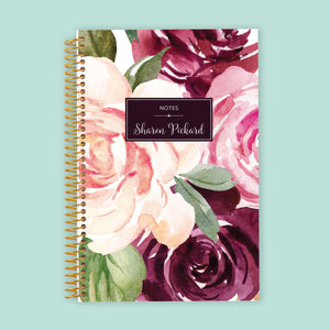 
                  
                    6x9 Notebook/Journal - Plum Blush Roses
                  
                