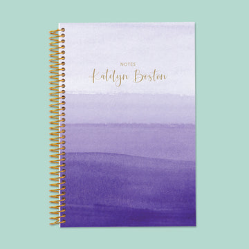 6x9 Notebook/Journal - Purple Watercolor Ombré